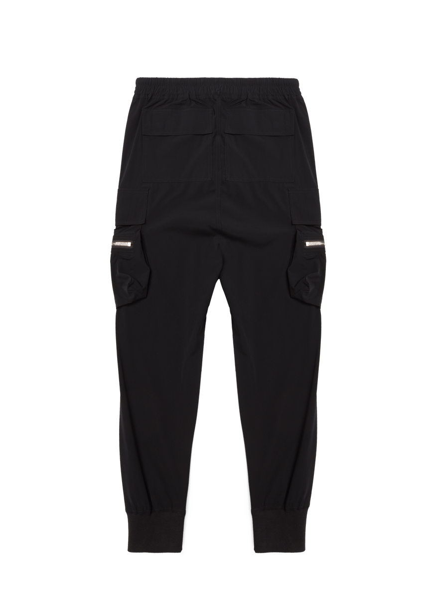 BLACK H4X NIGHT STALKER NYLON CARGO JOGGERS