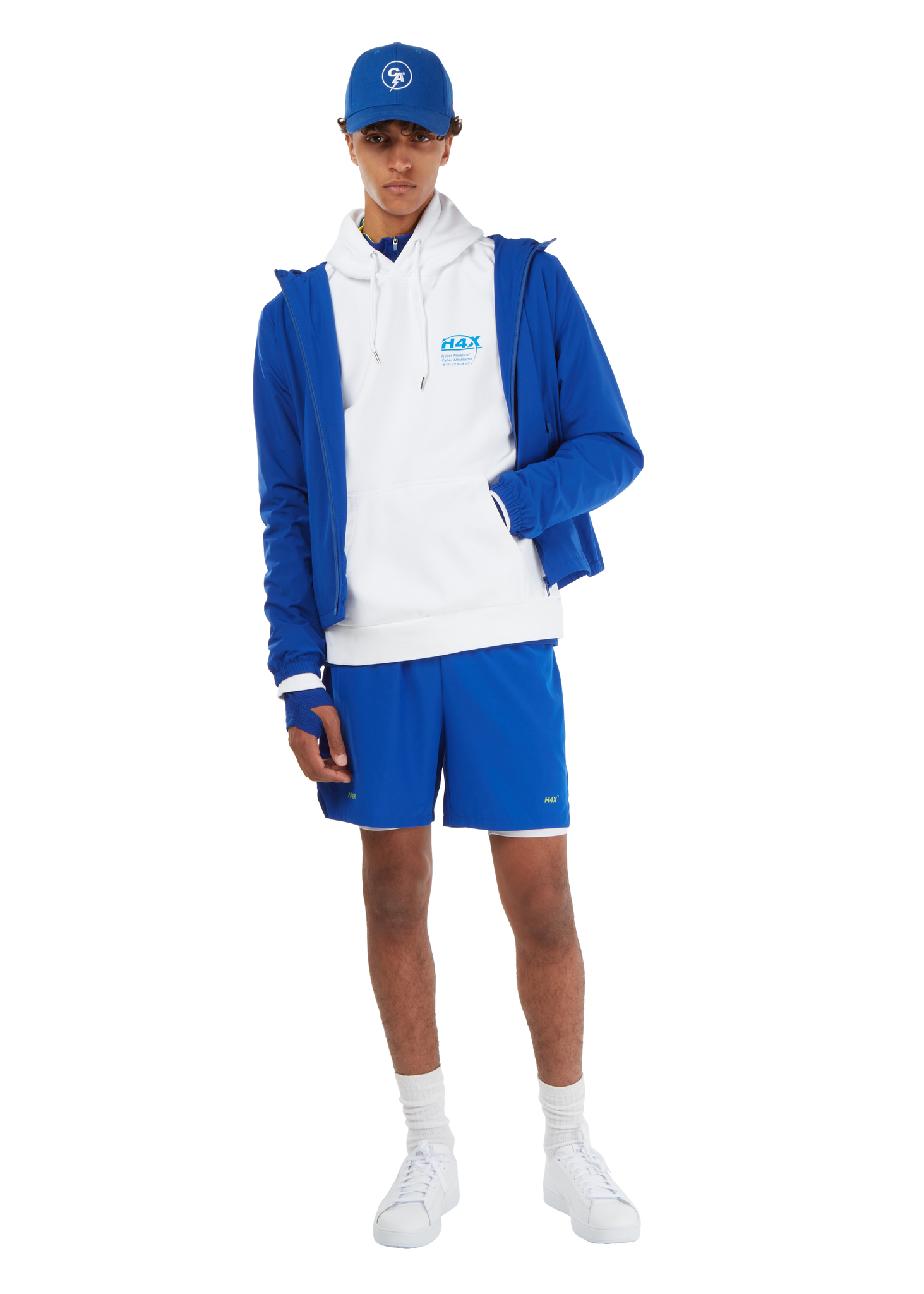 H4X CYBER ATHLETICS BLUE WINDBREAKER - H4X